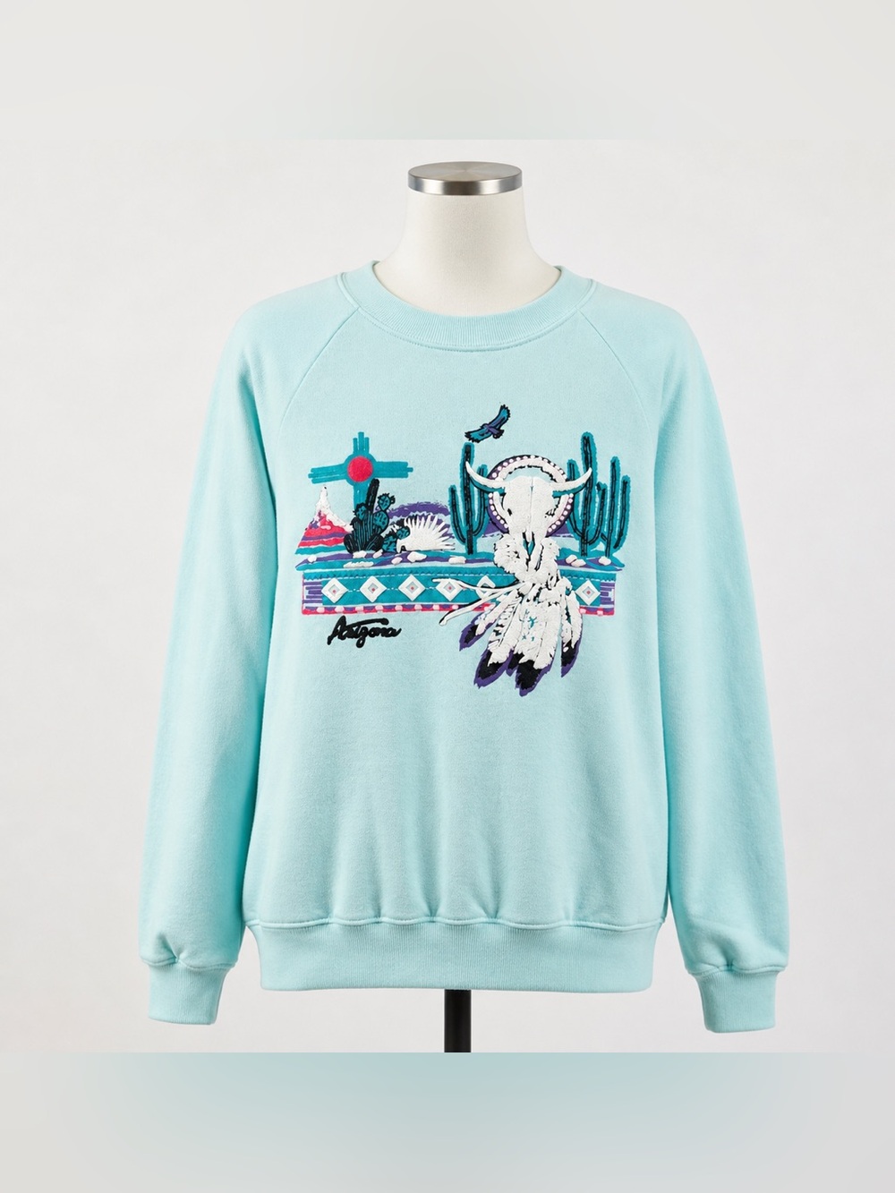 Vintage Jerzees Russell Southwestern Desert Graphic Sweatshirt USA S